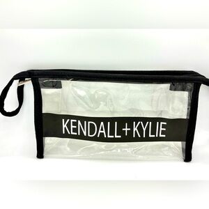 NWOT Kendall & Kylie Black and Clear Cosmetic Bag